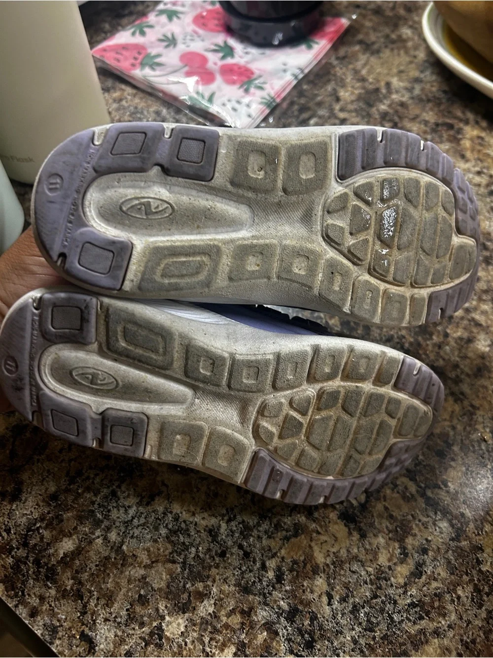 Kids Lightweight Lavender Gray Sneakers - Comfortable Everyday Shoes